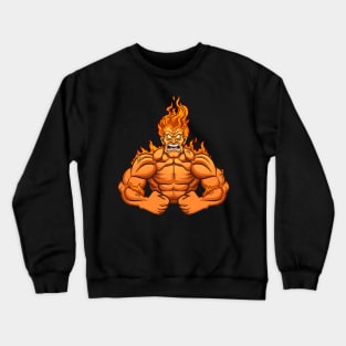 Man on fire Crewneck Sweatshirt